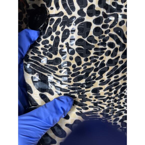 Simonton says designed by George Simonton women’s M leopard print jacket vintage - Picture 4 of 5